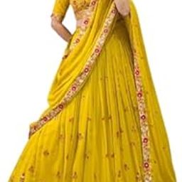 Women's Embroidered Lehenga Choli Set | Stylish | Party| Lehenga For Women-picture-35