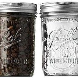 Ash & Roh Glass Mason Jars Full Mouth - Glass Jars With Metal Airtight Lids Perfect Meal Prep, Food Storage, Canning, Drinking Jars, For Jelly, Jam, Dry Food, Spices, Herbs-500 Ml (2) - Clear-25