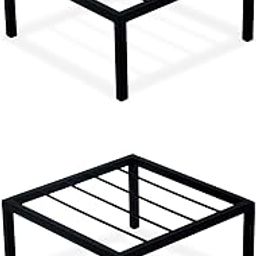 BonKaso Square stands : 25.4x 25.4 x 12.7 cm Set of 2-Black-50