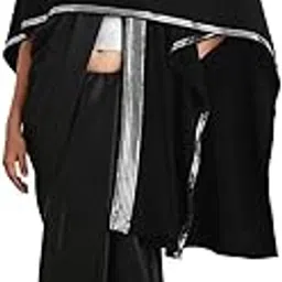 khaleej Women Francesca Metallic Cape (Black_Free Size)-picture-2