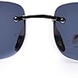 ASD ENTERPRISES Retro Rimless Rectangle Sunglasses for Men Women Trendy Frameless Tinted Lens Eyewear-picture-51