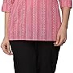 Round Neck Striped Tunic with Trousers-image-82