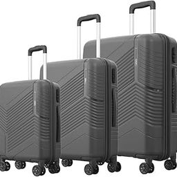 Carter Pro CM Dark Grey Trolley Bag | Cabin, Medium, Large Size | Premium Travel Luggage with Construction-image-22