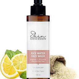 SkinObsession Rice Water Bright Foaming Face Wash 100ml | Face Wash for Glowing Skin | Cleanser for Uneven Skin Tone | Korean Skin Care, For Oily skin-29