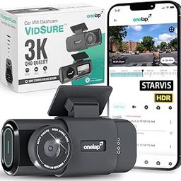 Onelap Vidsure™ (2025 Launch) - 3K Dashcam for Car | Real Sony STARVIS IMX335 | 5MP 3K UpScaled to 3840p Front | HDR | 1.47" LCD Display | Dual Port Car Charger (Front)-17