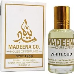 MADEENA CO. White Oudh 6ml, Real And Natural Attar, Unisex, 100% Alcohol Free And Long Lasting-53