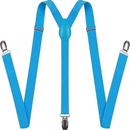 yashidun 120cm Adjustable Men's Suspenders with 3 Clips Y Back Elastic Braces for Trousers-picture-1