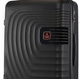 Boston Hard-Sided Polypropylene Double Spinner Check-in Luggage 24 inch | 65cm | 8 Wheels Medium Trolley Bag for Travel | Suitcase (Black)-image-100
