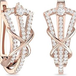 The Laughlin 18KT Rose Gold and Solitaire Stud Earrings for Women-image-77