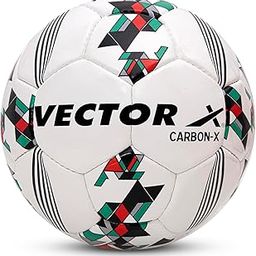 Vector X 32 Panel Carbon-X PU Hand Stitched Indoor/Outdoor Water-Resistant Football with Latex Bladder, White, Size 5, Suitable for Match and Training for Adults 15+ Years-image-31
