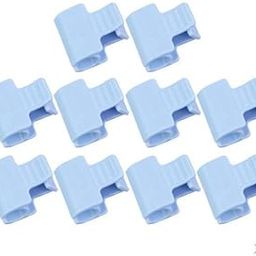 UJEAVETTE 20x Greenhouse Film Netting Tunnel Hoop Clips Clamps 1 Head_Blue 6mm-27
