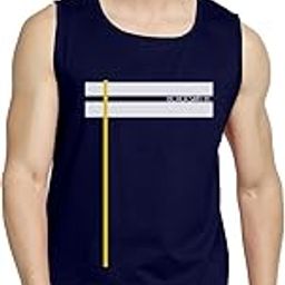 Stripe Printed Sleeeveless Sando Tank top Gym & Street wear for Men (Navy)-image-49