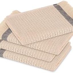 Himeya Large Size Face Towels | 350 GSM | 4 Piece Cotton Towels | 30 x 30 cm | Grayscale-image-55