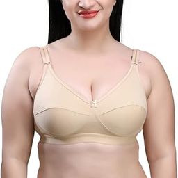 Cotton Blend Seamed Non Padded Non-Wired Women Pack of 1 Full Coverage Bra.-image-25