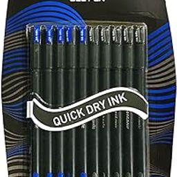 Pentonic 0.6 mm Gel Pen Blister Pack | Black Body | Blue & Black Ink | Set of 10-26