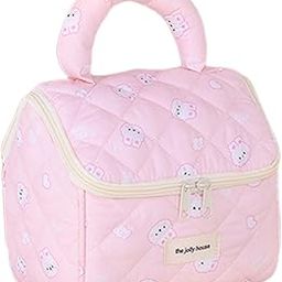 Enakshi® Travel Quilted Makeup Bag Versatile Travel Essentials Toiletry Bag for Women Bunny|Health & Beauty | Makeup | Makeup Bags & Cases-image-93