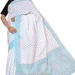 Pure Cotton Saree Printed Without Blouse Piece-image-100