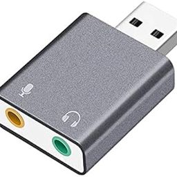 TECHBLAZE USB Sound Card 7.1 Channel External USB Audio Sound Card Adapter with Headphone and Microphone Jack Play No Drivers Needed for Laptop and PC-15