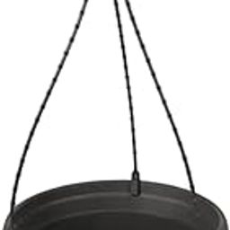 UJEAVETTE Self Watering Hanging Planter Sturdy Flower Pot for Terrace Courtyard Window Dark Gray-image-68