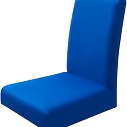 THE STYLE SUTRA Elastic Chair Cover Removable Short Back Seat Protector Blue-image-2