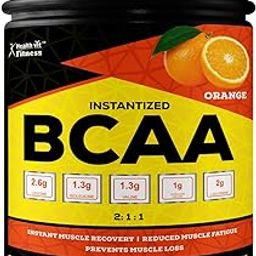 Healthvit BCAA 6000mg Supplement for Men & Women with Ideal 2:1:1 Ratio | Intra Workout Supplement for Men and Women for Muscle Growth & Muscle Recovery - Orange Flavor | Pack of 1 - 200g-23