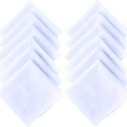 Premium White Cotton Handkerchiefs, Fine Stitched Edges, Pack of 12-image-27