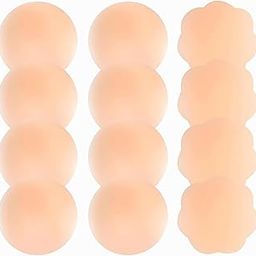 Women Nipple Covers Reusable Silicone Adhesive – Invisible Nipple Pasties, Breast Covers for Bra-Free Clothing, Strapless Backless Outfits – Comfortable | Washable Nipple Stickers-image-28