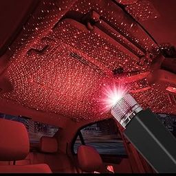 EcoMDeal Quality bit Portable Adjustable Flexible Interior Star Romantic Galaxy Atmosphere Projector Night Lights with USB Fit Car, Ceiling, Bedroom, Party and More (Multicolour, Plastic, Pack of 1)-image-4