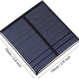 INVENTO 1Pcs 5V 100mA 0.5W 70 x 70mm Mini Epoxy Solar Panel Photovoltaic Polycrystalline DIY Cell Charger-19