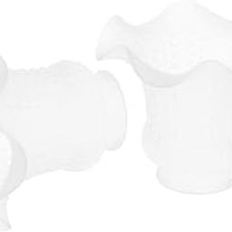 UJEAVETTE 2pcs E27 Modern Flower Shape Clear Glass Ceiling Fan Lights Lampshade-picture-16