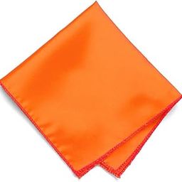 Neon Orange Solid Color Pocket Square-image-0