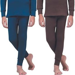 Girls Blended Cotton Thermal Trouser (I/E) Full Pant Inner Bottom Winter Wear for Kids and Baby (Pack of 2)-image-45