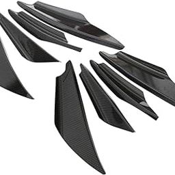 CALANDIS™ 8 Pieces Golssy Universal Carbon Fiber Front Bumper Splitter Fins Trim Set | Body Kits | Exterior | Car & Truck Parts | Parts & Accessories-image-18