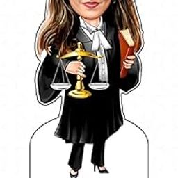 Capturing Happiness Customized Professional Caricature, Advocate Personalized Gift with Wooden Base, Tabletop Frame, Name & Logo Engraved, Desk Gift for Working Professionals-image-92