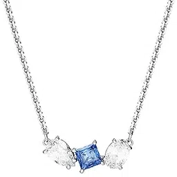 swarovski Women Mesmera Pendant, Mixed Cuts, Blue, Rhodium Plated-picture-30