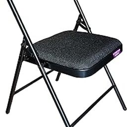 Yoga Chair with Cushion Seat for Iyengar Yoga/Fitness |Heavy Duty|(Black)-32