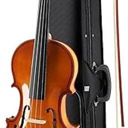 Kadence, Vivaldi 4/4 Violin With Bow, Rosin, Hard Case (Brown Glossy V001C)-12