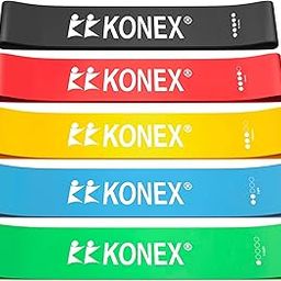 Konex Loop Resistance Bands for Men & Women | Perfect for Home/Gym Workouts, Exercises, Stretching, Pull-Ups, and Booty Toning (Multi-Colored) (Set of 5)-13
