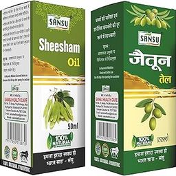 Sansu Sheesham Oil 50ml + Olive Oil 200ml (Combo Pack of 2).-image-83