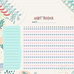 ESCAPER Floral Theme Habit Tracker Sheets (A3 Size - 11.5 L x 17.5 W inch - Pack of 6 Sheets)| Habit Tracker Wall Calendar | Habit Tracker for Kids | Habit Tracker Calendar | Habit Tracker Poster-picture-15