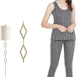 Women Sleeveless Thermal Top and Lower Set-49