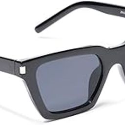 Cateye Sunglasses for Women (Black Lens | Shine Black Frame 3800CL524Z)-image-30