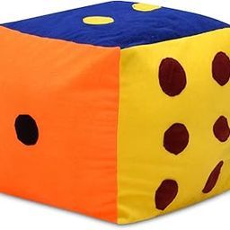 NEXTGO Dice Lodo Snake Game Soft Toy Goti Token for Kids Velvet Material and Feeling Hollow Conjugated Size 12 inch and 6 Multi Colour-picture-17