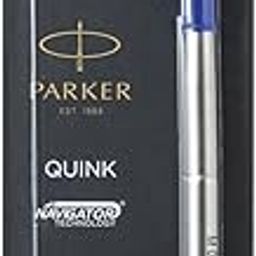 Parker Roller Ball Refill| Blue Ink Color| Medium Tip| Smudge Free Writing Experience | Precision Writing-53