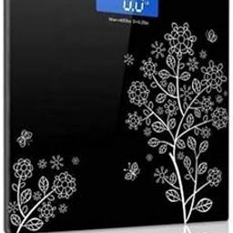 FLIPXEN Electronic Thick Tempered Glass & LCD Display, Digital Bathroom Health & Personal Care Weight Scales For Home Medical Supplies & Equipment for human body (Flower Black)-23