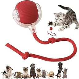 Interactive Cat Toy - Cat Toys for Indoor Cats Smart Silicone Rolling Ball with Tail,Bird Sound,Obstacle Avoidance and Motion Activated,Kitten Puzzle Toys for Bored Indoor Adult Cats & Dogs (1-Pcs )-29