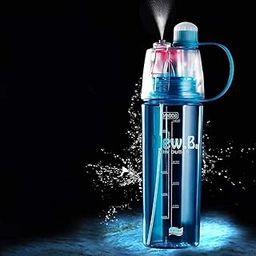 Creevex Misty Spray Water Bottle Spray Water Straw Bicycle Cycling Sports Gym, Outdoor, Summer (Multicolor-image-8