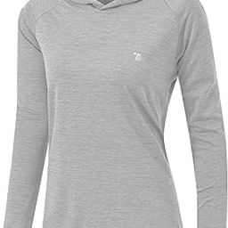 Womens UPF 50+ Sun Protection Hoodie Shirt Long Sleeve Fishing Hiking Outdoor UV Shirt Lightweight, 17-grey, X-Small-picture-12