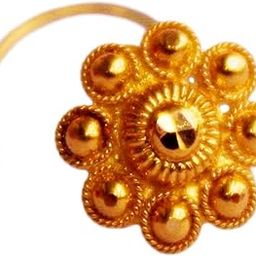 18k(750) latest gold nose pin for women-image-45