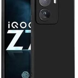 HYPER® Compitable with IQOO Z7s 5G Cases and Covers, [Shock Absorption] Clear Gel with Reinforced Corner Slim Soft Black Silicone Bumper Back Cover (Black)-image-23